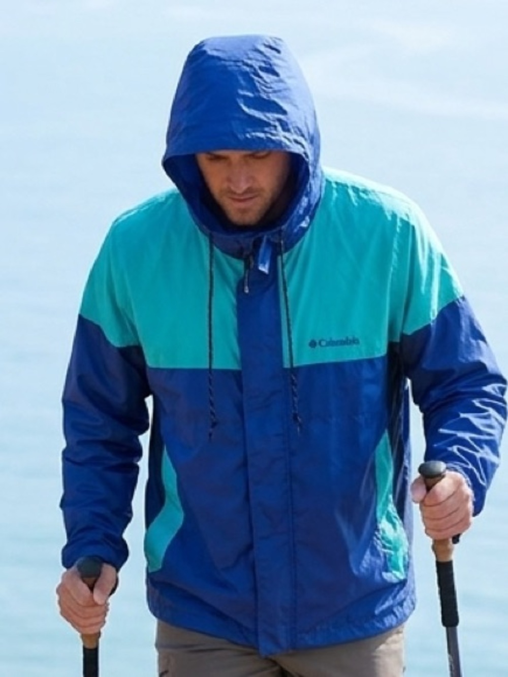 Columbia Colorblock Lightweight Windbreaker XXL Hiking Trekking Gorpcore